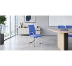 Sedia su slitta UNISIT Lithium LTLTA/KB Poliestere blu