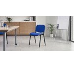 Sedia a 4 gambe UNISIT D5S Dado Ecopelle blu