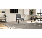Sedia a 4 gambe UNISIT D5S Dado Ecopelle grigio