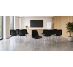 Sedia a 4 gambe UNISIT ESC Esse Nero