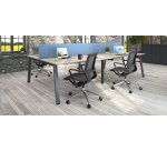 Pack 4 Büroinline-Kufen ECLA L 140 oder 160 cm + gratis Schiebeplatten