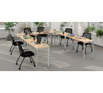 Table de séminaire Confort pliante - plateau profondeur 50cm