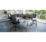 Silla de oficina Andrio con reposabrazos 3D