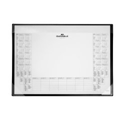 Bureau-onderlegger kalender 60 x 43 cm zwart