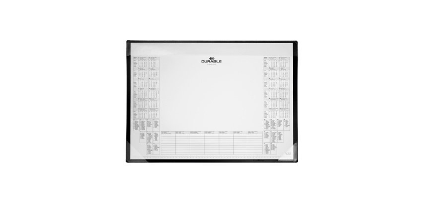Bureau-onderlegger kalender 60 x 43 cm zwart