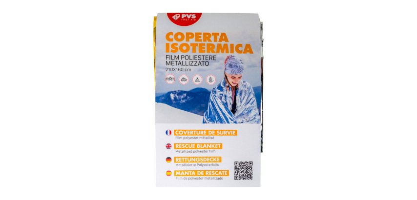 Coperta isotermica oro/argento 210 x 160 cm