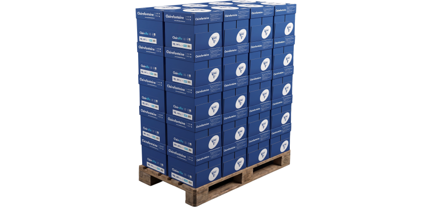 Papier Clairefontaine Tropée A4 90gr - palette jetable de 200 ramettes avec 500 feuilles