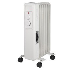 Radiatore ad olio a 7 elementi con ruote