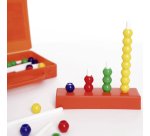 Kit insegnamento con regoli, abaco multibase, figure logiche e manuale educativo
