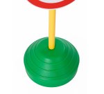 Set 24 segnali stradali simulati in plastica, educazione segnaletica per bambini