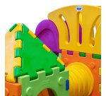 Cubic toy modello i2000 – gioco modulare componibile con 1 scivolo grande e 2 casette