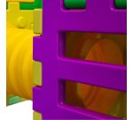 Cubic toy modello i2000 – gioco modulare componibile con 1 scivolo grande e 2 casette