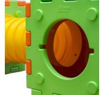 Gioco quadrotto modulare componibile con 4 cubotti e 4 tunnel