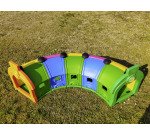 Tunnel modulare wagon toy set da 8 vagoni