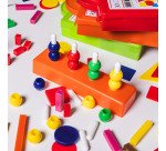 Kit insegnamento con regoli, abaco multibase, figure logiche e manuale educativo
