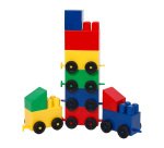 Set 55 mattoni colorati da costruzione ad incastro