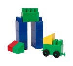 Set 55 mattoni colorati da costruzione ad incastro