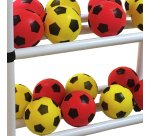Scaffale portaoggetti in plastica per palloni sportivi