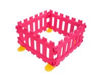 Recinzione certificata per aree gioco bambini 4 pannelli modulari in plastica l 110 x p 5 x h 60 cm