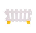 Recinzione certificata per aree gioco bambini 4 pannelli modulari in plastica l 110 x p 5 x h 60 cm