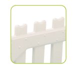 Recinzione certificata per aree gioco bambini 4 pannelli modulari in plastica l 110 x p 5 x h 60 cm