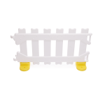 Recinzione certificata per aree gioco bambini 4 pannelli modulari in plastica l 110 x p 5 x h 60 cm