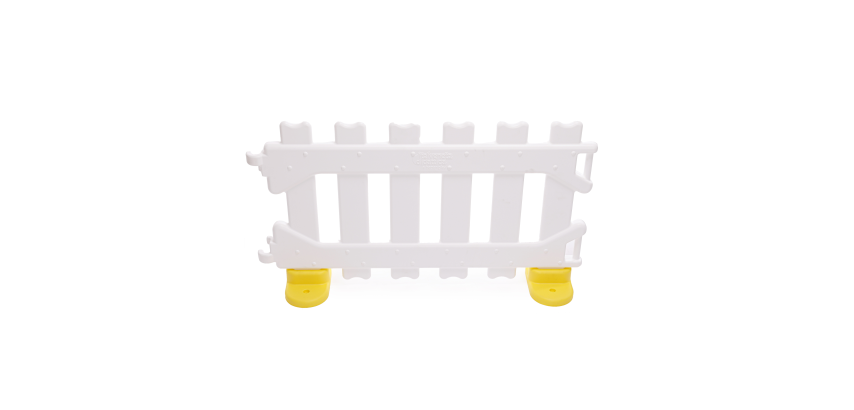 Recinzione certificata per aree gioco bambini 4 pannelli modulari in plastica l 110 x p 5 x h 60 cm