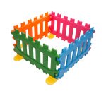 Recinzione certificata per aree gioco bambini 4 pannelli modulari in plastica l 110 x p 5 x h 60 cm