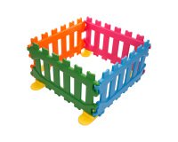 Recinzione certificata per aree gioco bambini 4 pannelli modulari in plastica l 110 x p 5 x h 60 cm