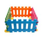 Recinzione certificata per aree gioco bambini 4 pannelli modulari in plastica l 110 x p 5 x h 60 cm