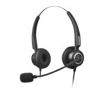 Urban Factory USB HEADSET WITH REMOTE CONTROL- Casque avec fil arceau USB Type-A noir
