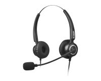 Urban Factory USB HEADSET WITH REMOTE CONTROL- Casque avec fil arceau USB Type-A noir
