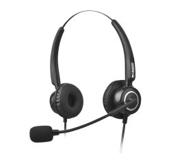 Urban Factory USB HEADSET WITH REMOTE CONTROL- Casque avec fil arceau USB Type-A noir