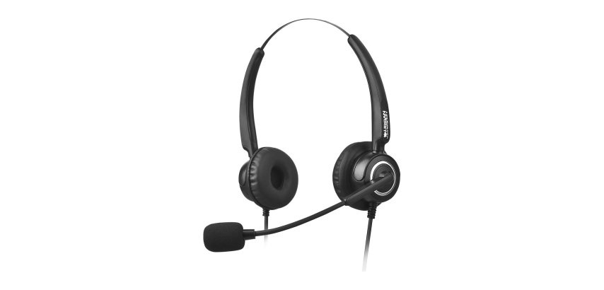 Urban Factory USB HEADSET WITH REMOTE CONTROL- Casque avec fil arceau USB Type-A noir