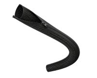 Gaine cache-câbles tressée  Zipi noire L 150 cm avec fermeture éclair