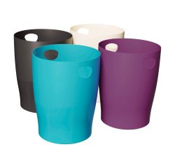 Exacompta Titan Ecobin 15 L Waste Paper Bin - Assorted Colors