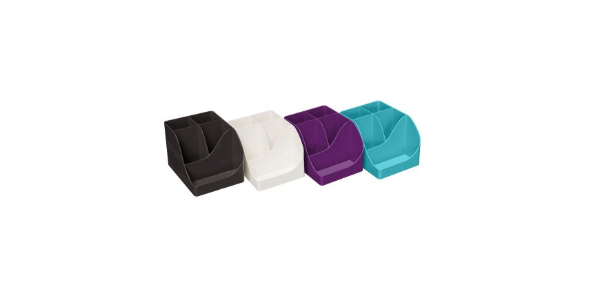 Multipot en organizer Exacompta Titanium Pen Wave assorti kleuren 5 compartimenten