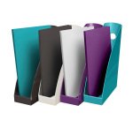 Lot de 4 porte-revues Exacompta Titane Mag-Cube couleurs assorties
