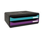 Module de classement Exacompta Titane Toolbox 2 tiroirs - Couleurs assorties