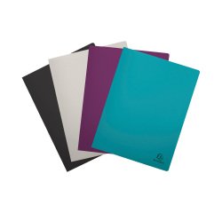 Protège-documents Exacompta Titane polypropylène recyclé  A4 30 pochettes - 60 vues couleurs assorties