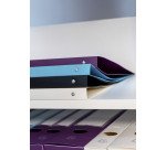 Map 4 ringen gerecycled polypropyleen Exacompta Titan - Rug 1,5 cm assorti kleuren