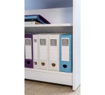 Boite de classement à pression Polypropylène recyclé Exacompta Titane - Dos 8 cm couleurs assorties