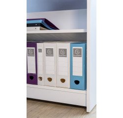 Boite de classement à pression Polypropylène recyclé Exacompta Titane - Dos 8 cm couleurs assorties