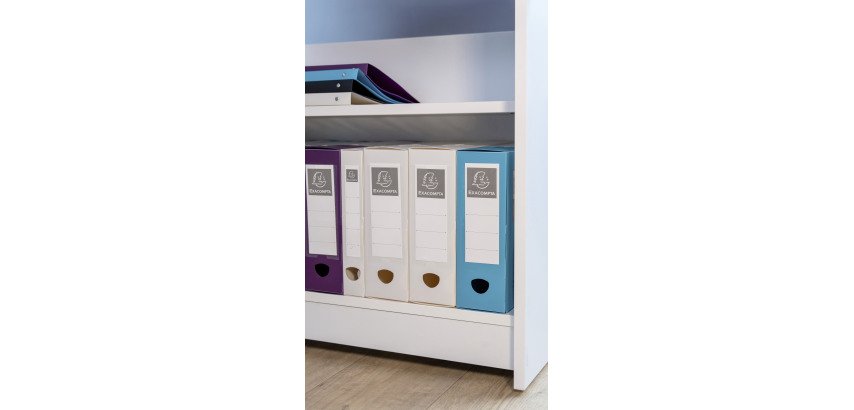Boite de classement à pression Polypropylène recyclé Exacompta Titane - Dos 8 cm couleurs assorties