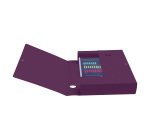 Boite de classement à pression Polypropylène recyclé Exacompta Titane - Dos 8 cm couleurs assorties