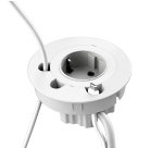 Prise electrique encastrable Versadot Cable diamètre 80 mm + 3 trous passe-câbles