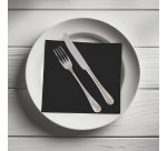 Tovaglioli Tork Dinner Textured 39 x 39cm – piegatura ¼ - nero - 50 unità
