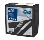 Tovaglioli Tork Dinner Textured 39 x 39cm – piegatura ¼ - nero - 50 unità