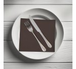 Tovaglioli Tork Dinner Textured 39 x 39cm – piegatura ¼ - marrone - 50 unità