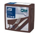 Tovaglioli Tork Dinner Textured 39 x 39cm – piegatura ¼ - marrone - 50 unità